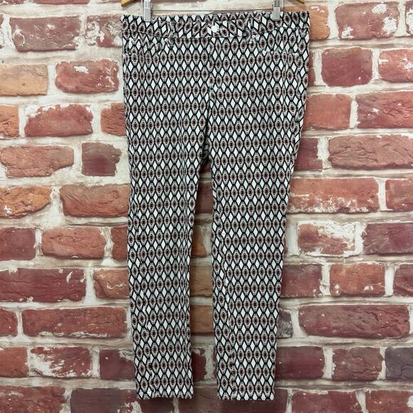 Bisou Bisou Jeans Women's 14 Multicolor Aztec Tribal Southwestern Casual Zip Up - Picture 6 of 8